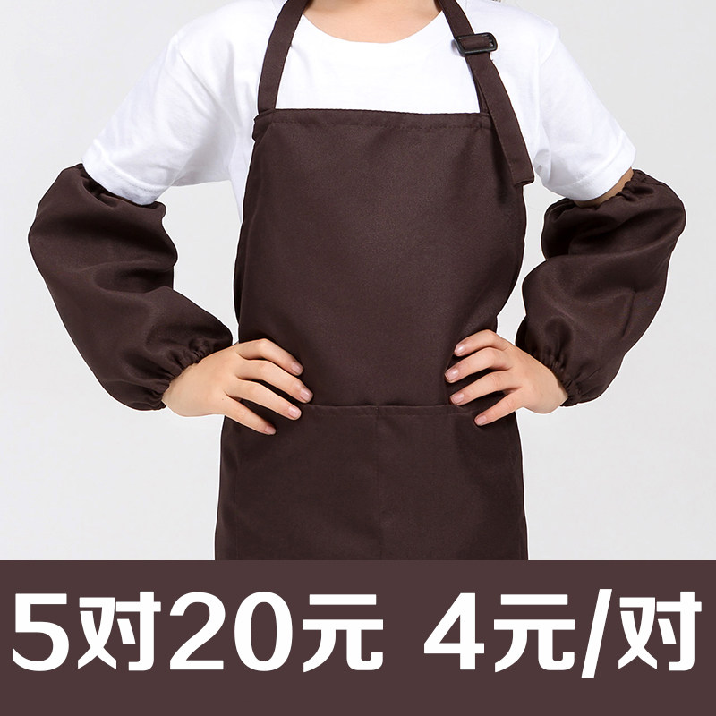 Children's sleeves anti-fouling gallery children eat sleeves draw apron to make children's sleeves
