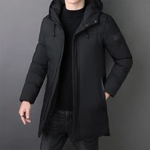New 2024 Brand Hooded Casual Fashion Long Thicken Outwear Pa