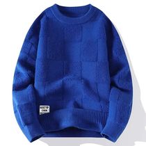 Sweater Men Harajuku Fashion Knitted Hip Hop Sreetwear Dinos