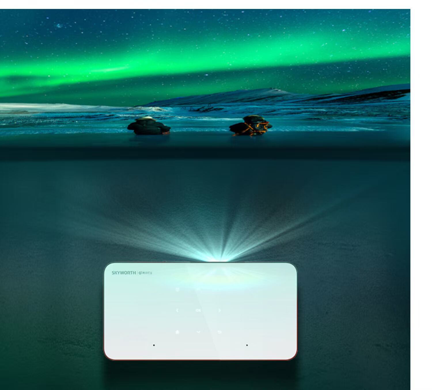 Lưu trữ Skyworth 2019 máy chiếu điện thoại di động mới nhà nhỏ cầm tay wifi không dây máy chiếu tại nhà HD 1080p Android mini mini cầm tay không có TV màn hình - Máy chiếu