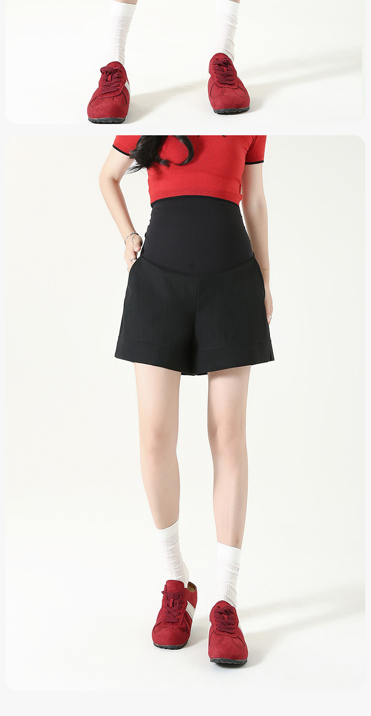 Maternity Shorts for Summer, Thin Lyocell Maternity Pants, 2026 New Model, Maternity Wear for Women — 38