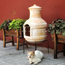 Warm Peninsula autumn whispers red pottery garden grill decoration fireplace fallen leaf incinerator Villa ornaments