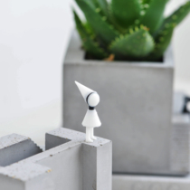 Warm Peninsula Monument Valley magnesium mud flowerpot desktop maze Kingdom model step fleshy flower pot