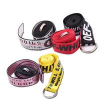 Elf Li Hip Hop Street Dance Performance Belt Tide Brand Stripe Canvas Belt Childrens Street Dance Accessories Tide