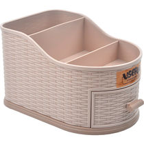 Multipurpose imitation woven plastic drawer containing box desktop finishing box stationery ornament remote control containing storage box