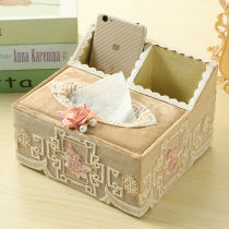 Eurostyle multifunction paper towel box Living room Drawing Paper Box Remote Control Containing Box Lace Desktop Paper Draw Box Home Glazed