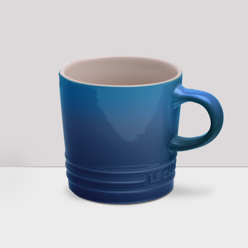 Cool color ceramic and Nordic contracted stoneware cup imported from Le Creuset mark ceramic cup