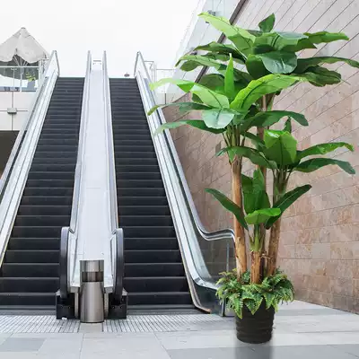 Fake tree banana tree simulation plant fake potted interior decoration travel banana living room with large banana tree bonsai