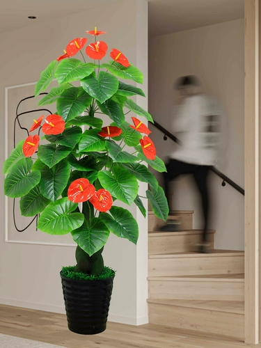 Бионическое зеленое растение в горшках гостиная комната