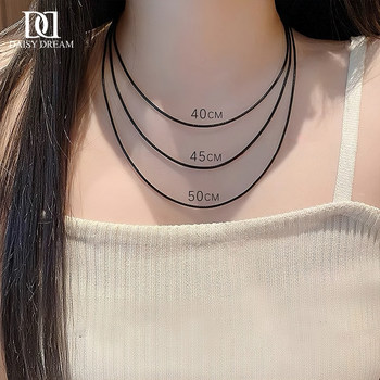 Pendant lanyard black necklace rope black rope braided rope