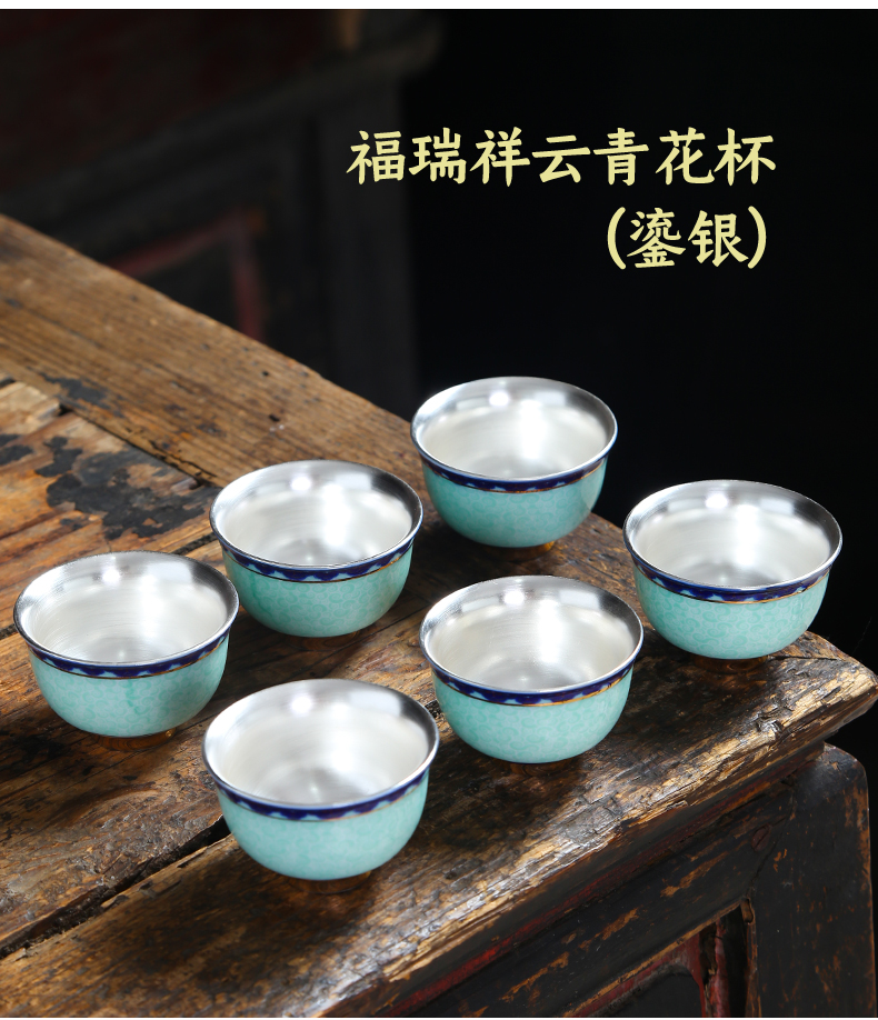 Blue and white porcelain cup sample tea cup ceramic cup a single large Blue and white porcelain cup cup masters cup kung fu tea cups