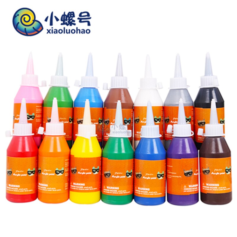 Kindergarten fine artwork supplies children painted acrylic pigment 100ml DIY graffiti stone T-shirt dye