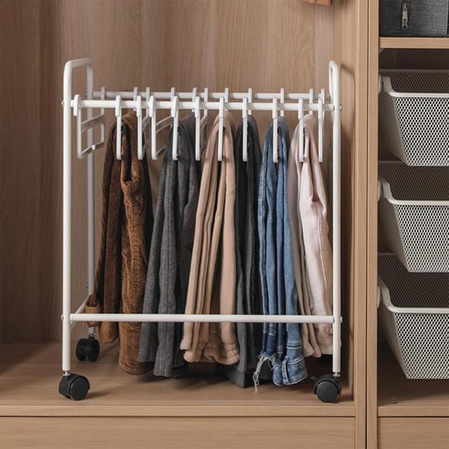 Nagu home trousers hanger indoor storage removable traceless clothes hanger multi-functional floor-standing clothes rack trouser rack