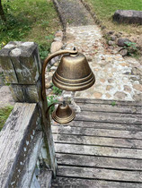 French cast iron coffee wedding iron wall decoration pendant hall school bell retro wedding oversized doorbell