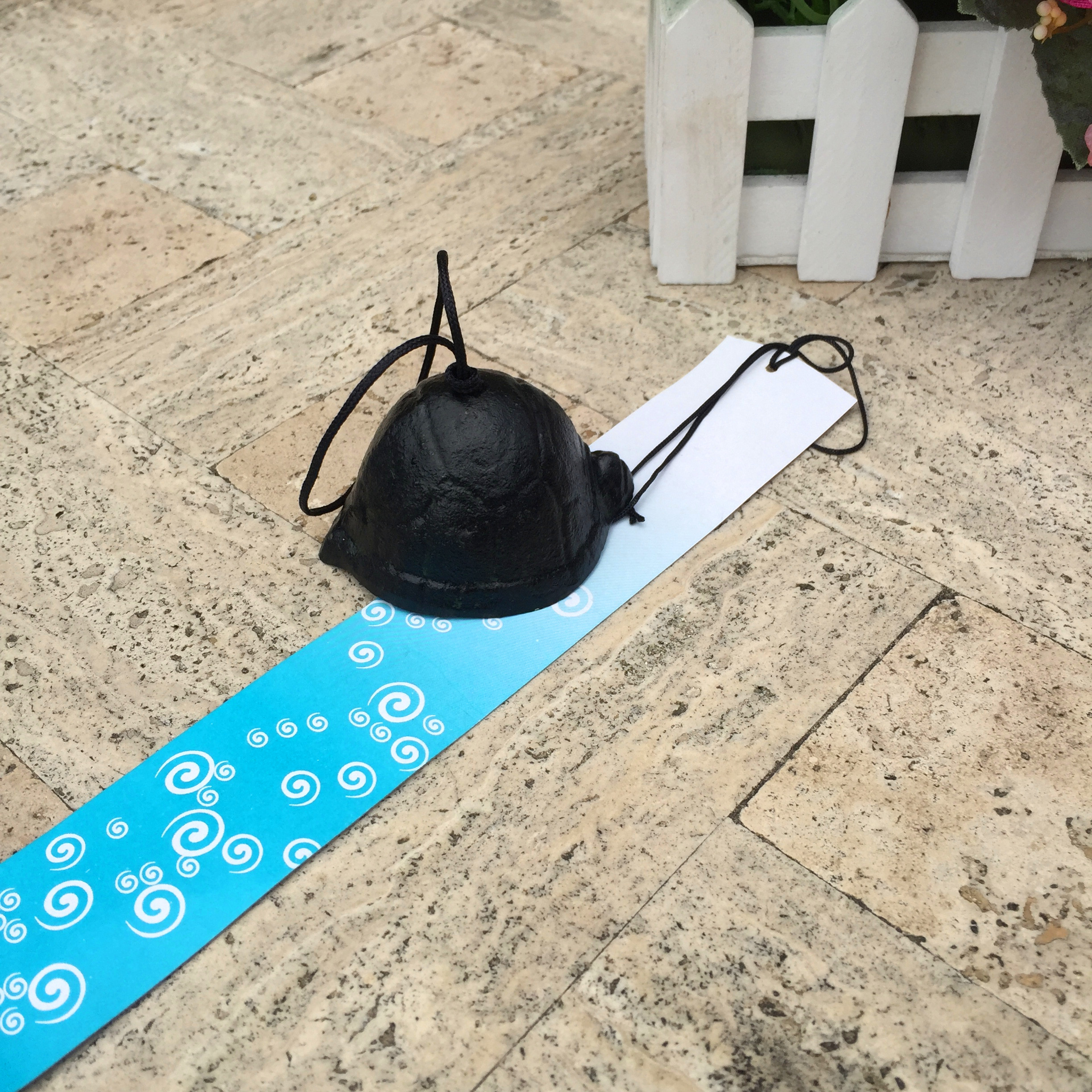 Karate South cast iron Japanese style wind bells hang up turtle retro Japan and wind temples Suzuki birthday present