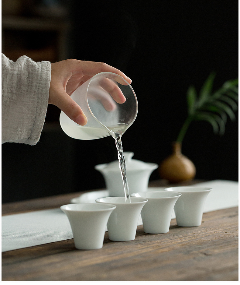 Earth story ceramic tea set suit Japanese contracted kung fu tea set gift boxes gift reflected on bosom friend