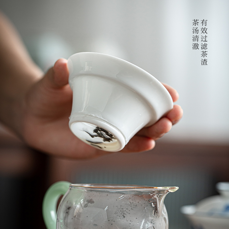 Thin foetus tureen kung fu tea sets tea cups porcelain white porcelain of a complete set of demand flower porcelain tureen tea gift box packaging