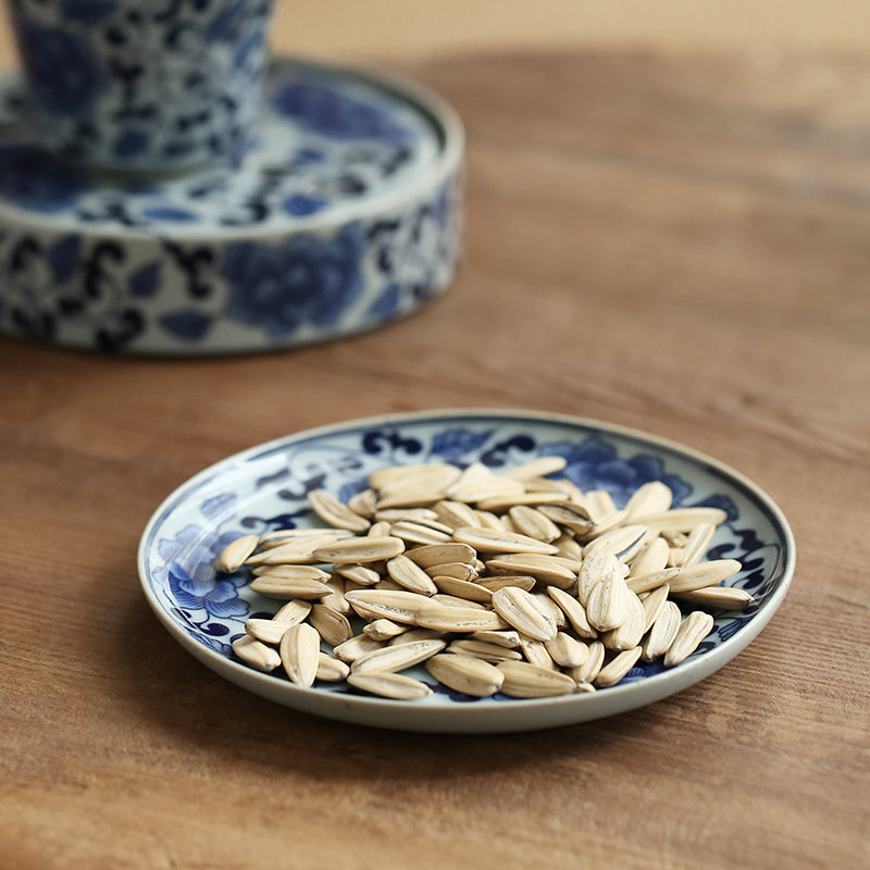 Jingdezhen blue and white teapot hand - made pot bearing pot bearing ceramic contracted dry mercifully kung fu tea tea tray of pot dish