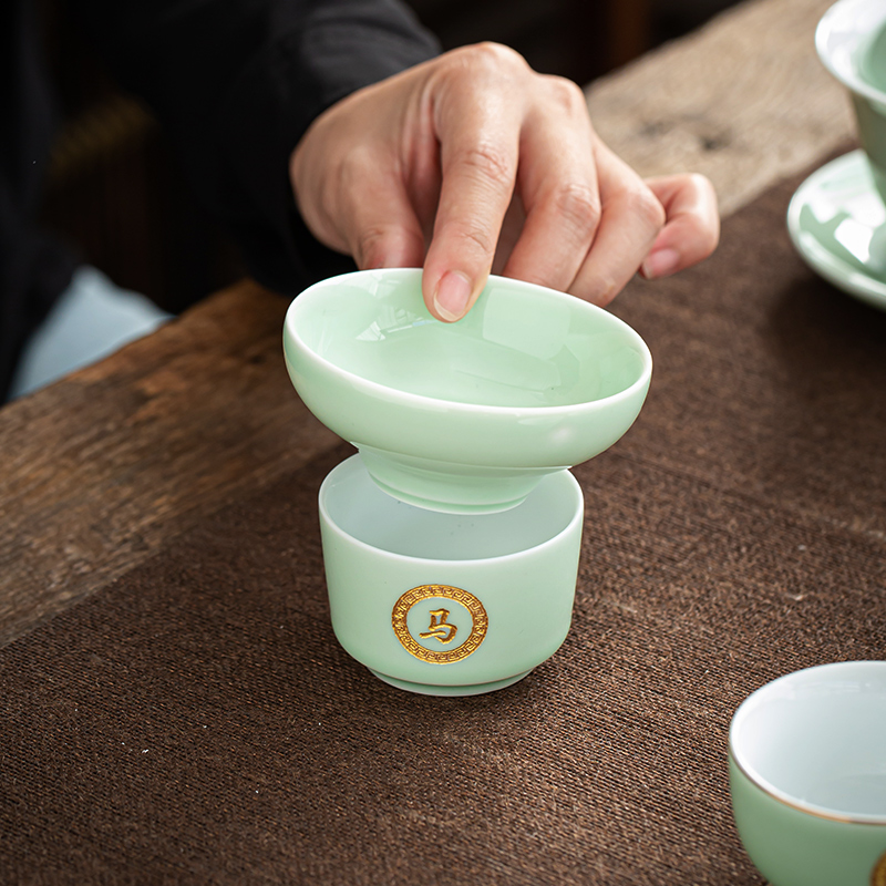 Paint) tea an artifact tea strainer filter creative ceramic tea tea every isolation tea tea accessories