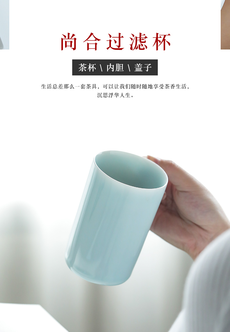 Jingdezhen creative move glass ceramic mark tide lovers ultimately responds a cup of coffee cup men 's and women' s cup