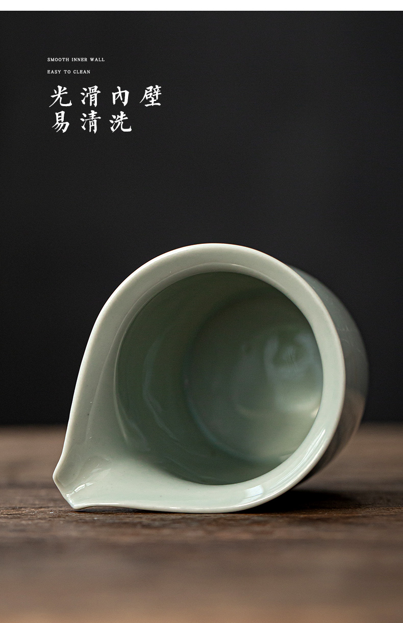 Earth story jingdezhen blue and white large fair keller hand - made ceramic antique tea is tea sea kung fu tea set