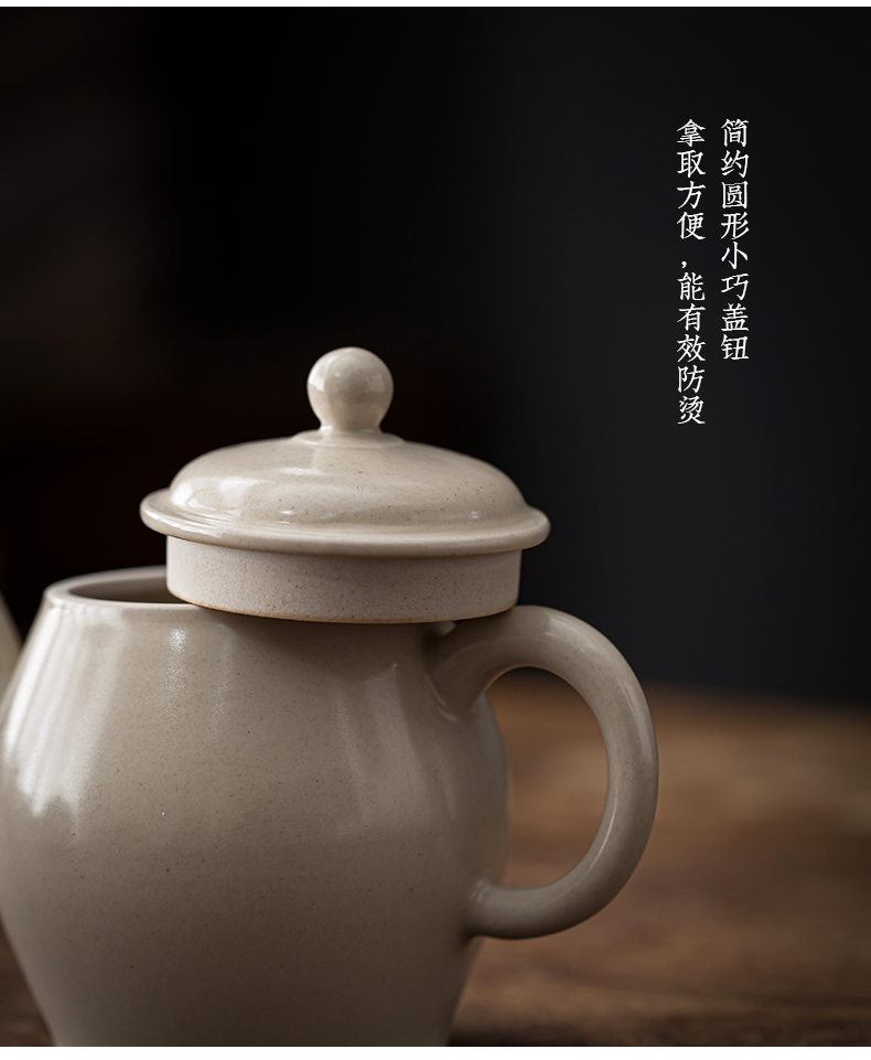 Plant ash soil story to restore ancient ways single pot of ceramic teapot household kung fu tea set anti hot filter tea cups