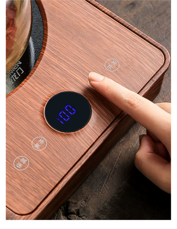 Bộ trà hoàn toàn tự động tất cả trong một điện gốm bếp gia đình ấm trà bàn trà nhỏ khay trà cao cấp 2023 phong cách mới