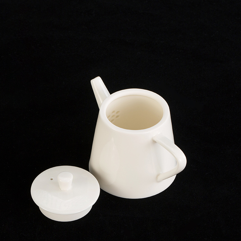 Earth story dehua lard white teapot tea kungfu tea set single boring pot pot of fine white porcelain teapot