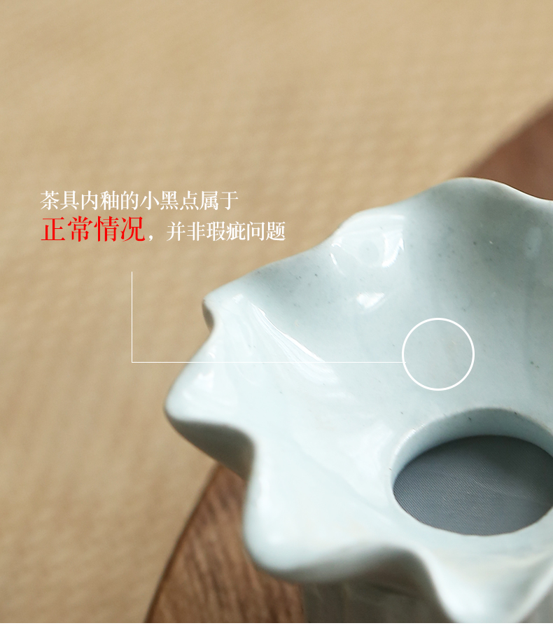 Jingdezhen manual coarse pottery, ceramic tea strainer every bracket tea strainer kung fu tea accessories