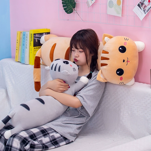 Подушка для сна, плюшевая тряпичная кукла, игрушка, популярно в интернете, кот