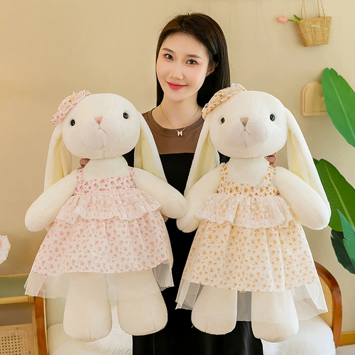 Милый кролик, плюшевая тряпичная кукла для сна, игрушка, белый кролик