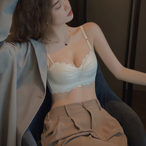 Underwear women's small breasts gathered without steel ring to collect the breast on the anti-sagging underwear bra set new 2021 explosions