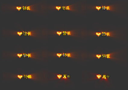 称号素材0008(军衔全套)
