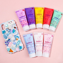 Cream glue DIY material bag Mobile phone shell homemade writing tool box Doll simulation cake set decoration manual