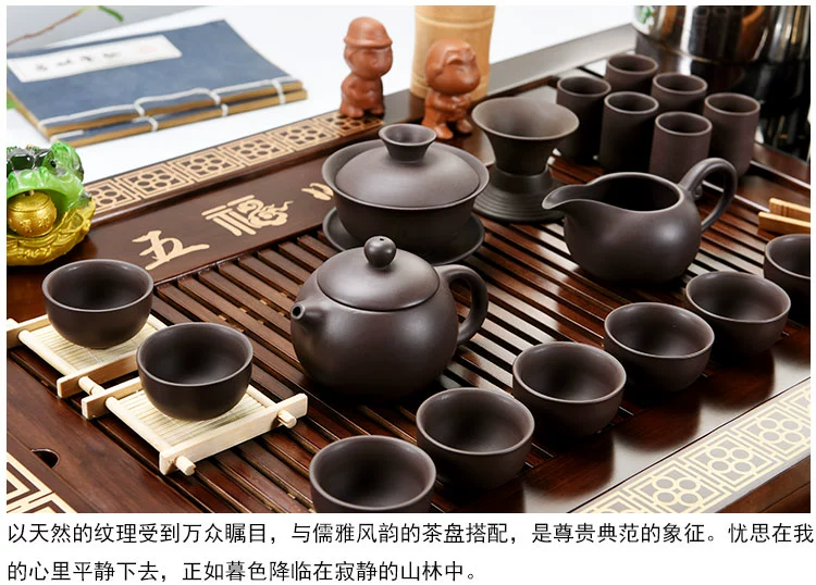 bàn trà oval Kung Fu khay trà trà đơn giản phòng khách nhà hoàn toàn tự động ấm đun nước tích hợp khay trà gỗ chắc chắn bàn trà biển bàn trà gỗ tự nhiên cao cấp bàn trà mặt đá cao cấp