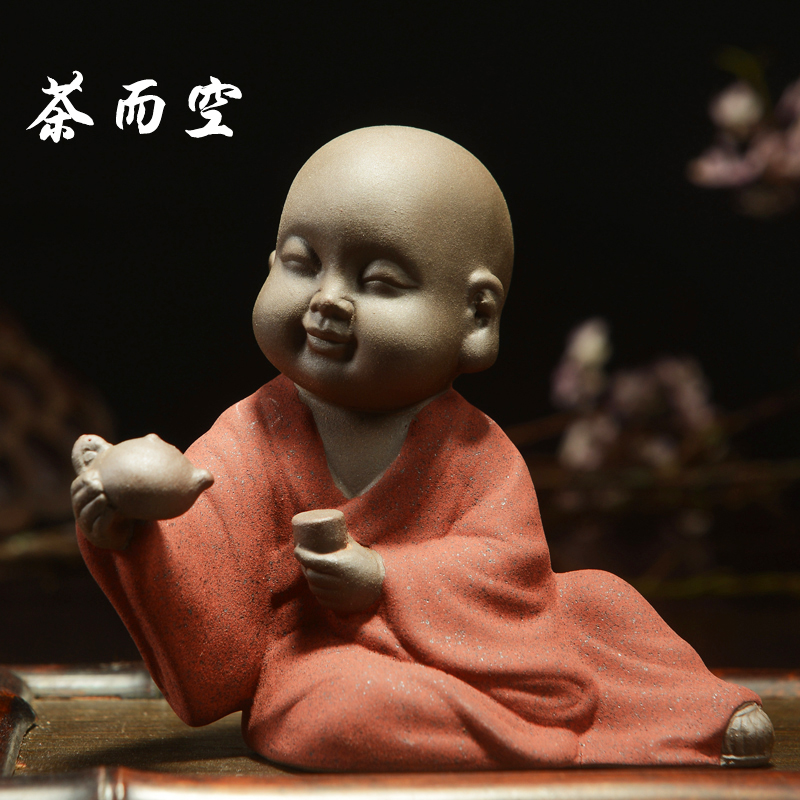 Small monk tea spotting piece boutique Nourishing Purple Sand Zen sandy Tea Tea Tray Tea Table Tea Table Tea Props Accessories