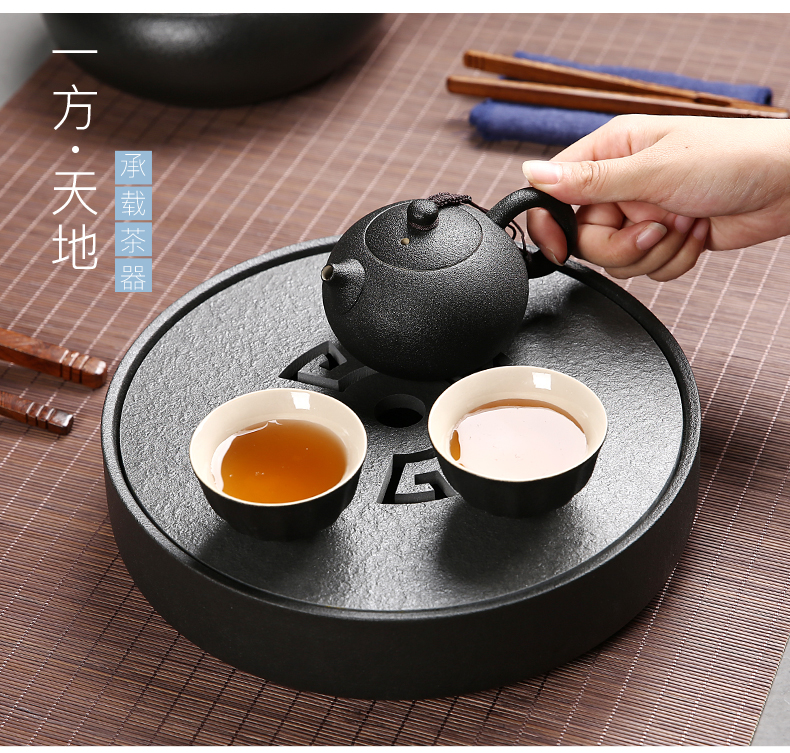 Water storage type dry mercifully stone tea tray ceramic small household contracted sharply stone tea tray was pot of tea tray tea table