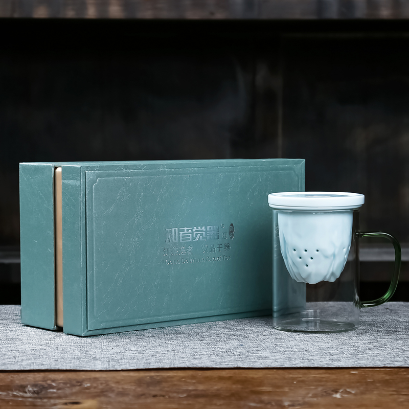 Cup glass keller Cup office in glass ceramic filter Cup home tea tea
