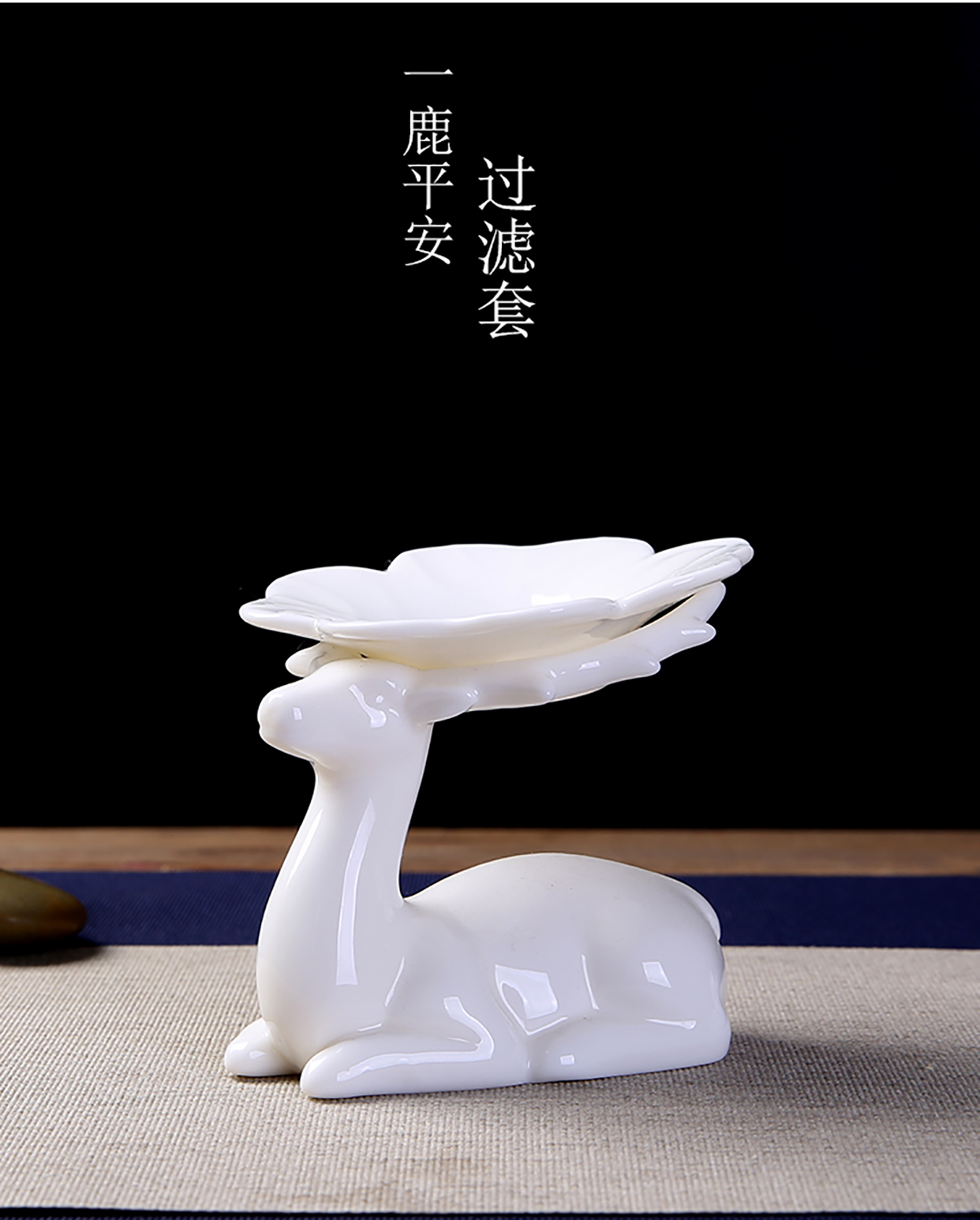 Japanese dehua white porcelain tea set kung fu tea set the whole set of teapot teacup tureen contracted household modern