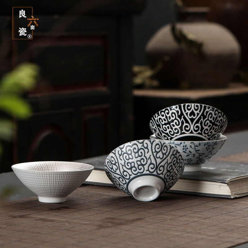 The Master cup single cup 999 sterling silver cup tea ceramic sample tea cup with silver, kung fu bowl is pure manual coppering. As silver cup