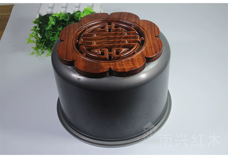 Rosewood đệm mat cách nhiệt pad bảng mat gỗ gụ bát mat món ăn mat nguồn cung cấp bếp rắn gỗ dày nồi pad lớn