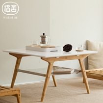 Orange house Creative Japanese-Style bay window coffee table Simple double layer can store a few side balconies Tatami bay window table coffee table