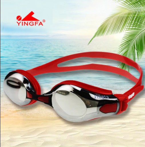 English Hair 2800 M Large Frames Comfort Casual Waterproof Anti-Fog Plated chromed swimming glasses Men and women General