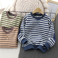 Осенняя утепленная толстовка для мальчиков, детский приятный телу лонгслив для отдыха, подходит для подростков