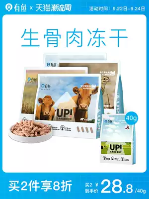 Fish UP series raw flesh staple food freeze-dried full stage cat food 40g 200g Full Price cat kitten snacks