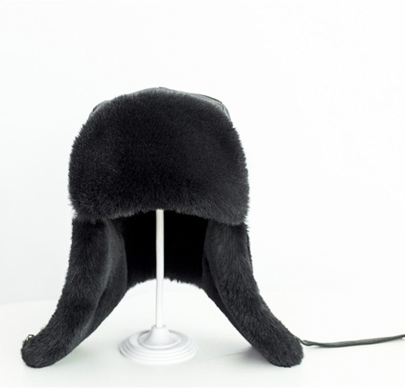 Fuchspelz Winter Lei Feng für Männer und Frauen, nordöstlicher kalter Gehörschutz im Freien aus Kunstleder, warmer Baumwollhut,_voghion.com