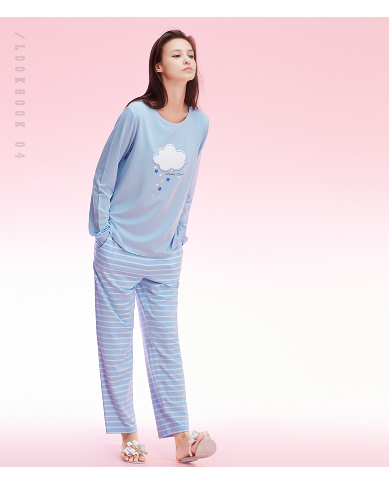 Pyjama pour femme à manches longues - Ref 2992848 Image 12