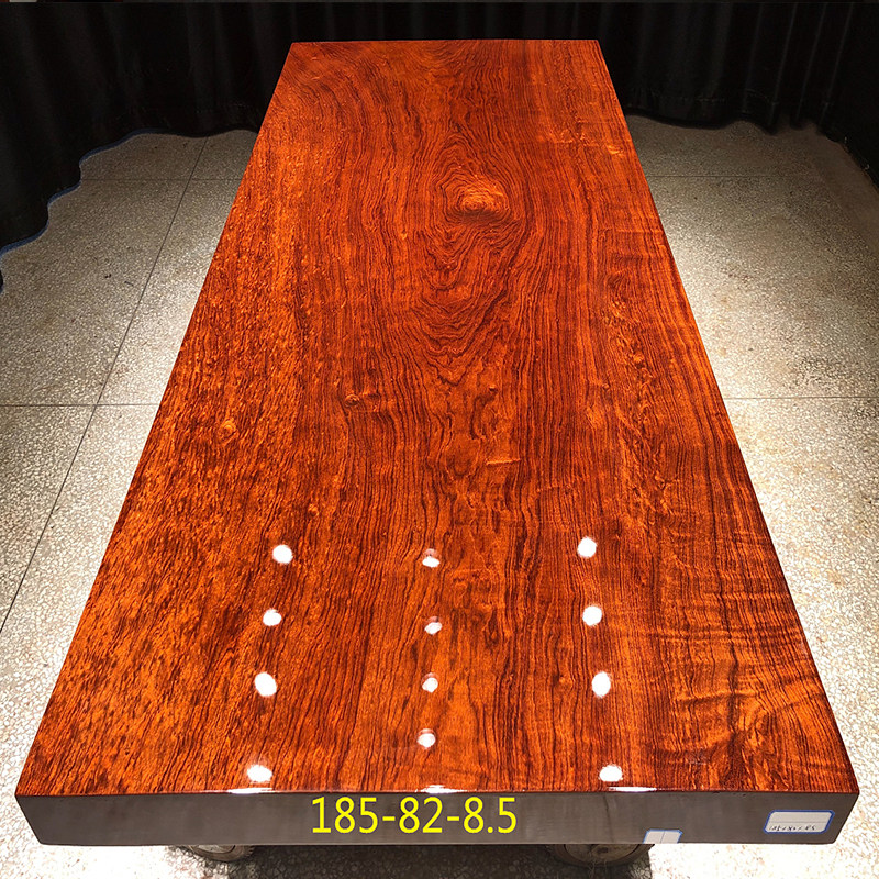 Size: 185 * 82 * 8 5 bar flowers solid wood large plate tea table tea table table Brazilian flower pears wood office 1 m 85