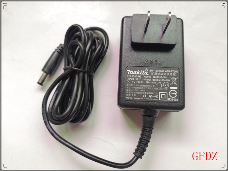 Original Genuine Makita 12V1.5A Adapter Power Cord Charger Hkp18-1201500Dw