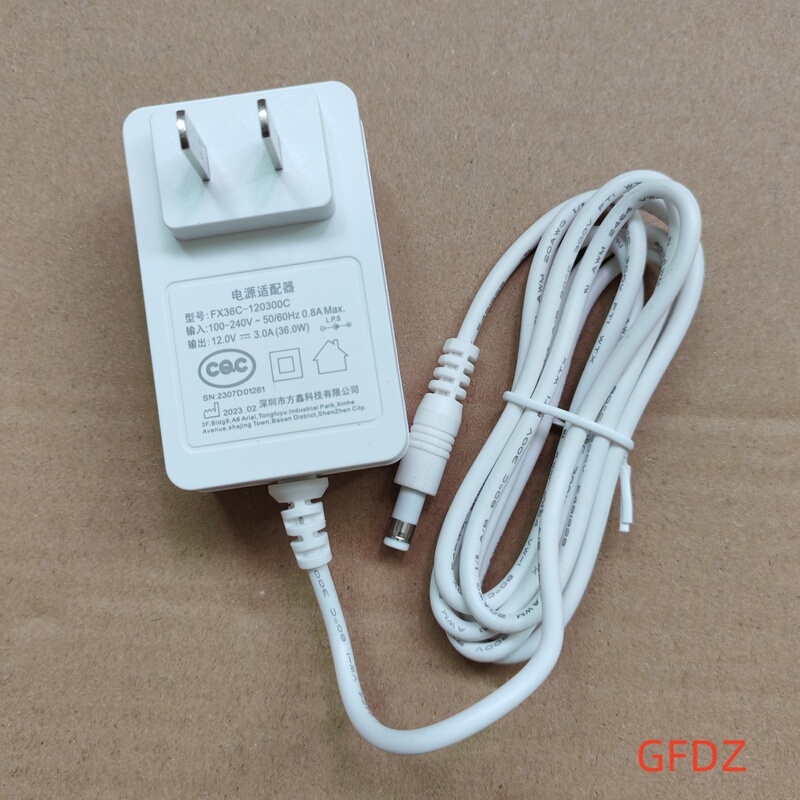 Oaks Original 12V3A Hair Removal Device Power Adapter Charger Fx36C-120300C Power Cord